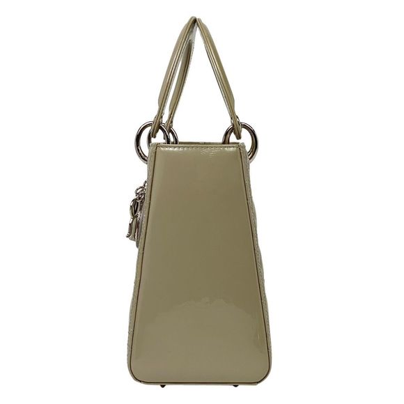 Christian Dior Shoulder Bag Enamel Cannage Handbag - Picture 2 of 11